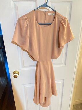 Abercrombie & Fitch Blush Peach Backless Dress